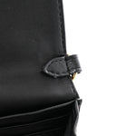 Eco Alter Nappa Perforated Logo Mini Crossbody Bag Black