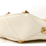 Nappa Large Roman Stud Shoulder Bag Ivory