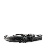 Lambskin Tassel Hobo Black