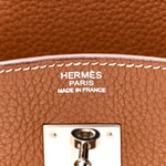 Taurillon Clemence Birkin 30 Gold