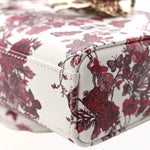 Calfskin Le Coeur Des Papillons Small Lady D-Joy White