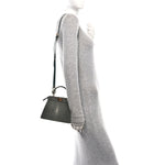 Stingray Shiny Nappa Petite Peekaboo I SEE U Satchel Verde Inglese