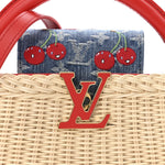 LV X TM Rattan Denim Calfskin Cerises Capucines Mini