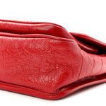 Crinkled Calfskin Matelasse Monogram Baby Niki Chain Satchel Rouge Eros