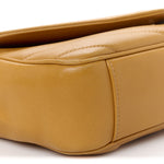 Lambskin Chevron Quilted Small Loulou Bag Sunflower