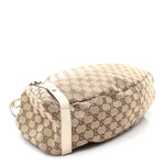 Monogram Medium Abbey Shoulder Bag Off White