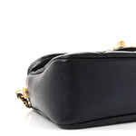 Iridescent Caviar Quilted Mini My Perfect Flap Black