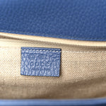Dollar Calfskin Small Interlocking G Shoulder Bag Caspian