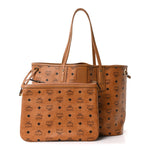 Visetos Medium Liz Reversible Shopper Tote Cognac