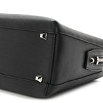Grained Calfskin Medium Ella Boston Black