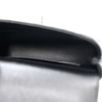 Caviar Quilted Coco Handle Clutch With Chain Black
