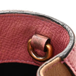 Derby Calfskin House Check Medium Banner Tote Mauve Pink