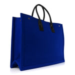 Wool Rive Gauche Tote Blue