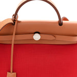 Vache Hunter Toile Herbag Zip 31 PM Rouge Tomate Natural