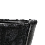 Oblique Grained Calfskin East West Tote Black