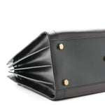 Calfskin Bi-Color Small Sac De Jour Burgundy Black