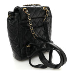 Calfskin Quilted Mini Urban Spirit Backpack Black
