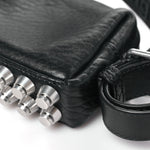 Primal Lambskin Mini Ricco Shoulder Bag Black