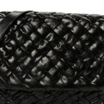 Calfskin Intreccio Kalimero Messenger Black