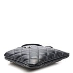 Calfskin Quilted Crossbody Bag Black