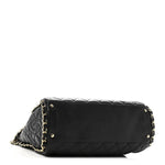 Calfskin Quilted Large Chain Me Hobo Black