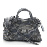 Denim BB Monogram Neo Cagole Handbag XS Blue