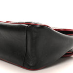 Vintage Effect Calfskin Matelasse Diagonal Small Torchon GG Marmont Top Handle Shoulder Bag Black Romantic Cherry