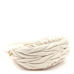 Nappa Matelasse Mini Wander Hobo White