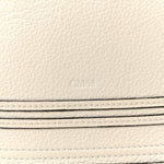 Raffia Grain Calfskin Medium Marcie Basket White
