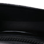Grain De Poudre Textured Mixed Matelasse Triquilt Small Monogram Monochrome Satchel Black