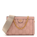 Calfskin GG Matelasse Small Slim Chain Shoulder Bag Perfect Pink Natural