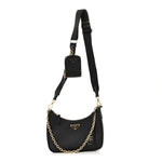 Saffiano Lux Re-Edition 2005 Shoulder Bag Black