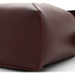 Calfskin Small Puzzle Edge Bag Burgundy