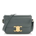 Shiny Calfskin Teen Triomphe Petrol