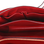 Box Calfskin Medium Classic Box Flap Bag Red