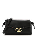 Lambskin Vlogo Mini Crossbody Bag Black