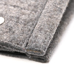 Wool Calfskin Rive Gauche Tote Grey