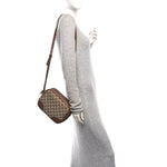 Monogram Mini Bree Messenger Bag Beige Tabacco