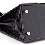 Shiny Niloticus Crocodile Kelly Sellier 28 Amethyst