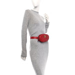 Calfskin Matelasse GG Marmont Belt Bag 75 30 Hibiscus Red