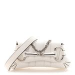 Nappa Vertical Matelasse Small Maxi Horsebit Chain Shoulder Bag Great White