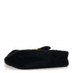 Velvet Matelasse Mini GG Marmont Shoulder Bag Black