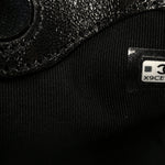 Shiny Lambskin Quilted Micro 31 Clutch With Chain Black