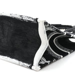 Canvas Embroidered Medium Paris Book Tote Black White