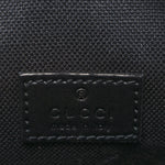 GG Supreme Monogram Appia Calfskin Web Small Camera Messenger Bag Black Grey
