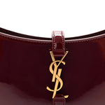 Patent Calfskin Le 5 A 7 Mini Hobo Red Grenat