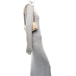 Goatskin Quilted 19 Waist Bag Light Beige