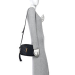 Calfskin Matelasse Monogram Lou Camera Bag Deep Marine