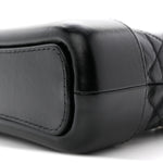 Aged Calfskin Quilted Small Gabrielle Hobo Black
