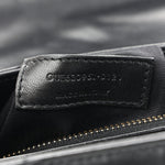 Calfskin Y Quilted Monogram Toy Loulou Crossbody Bag Black